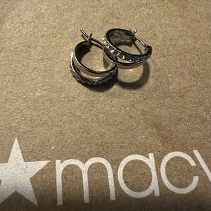 Silver earrings